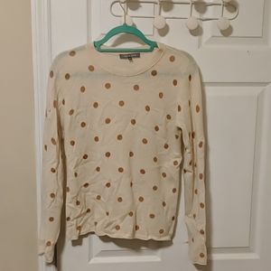 Cashmere polka dot sweater